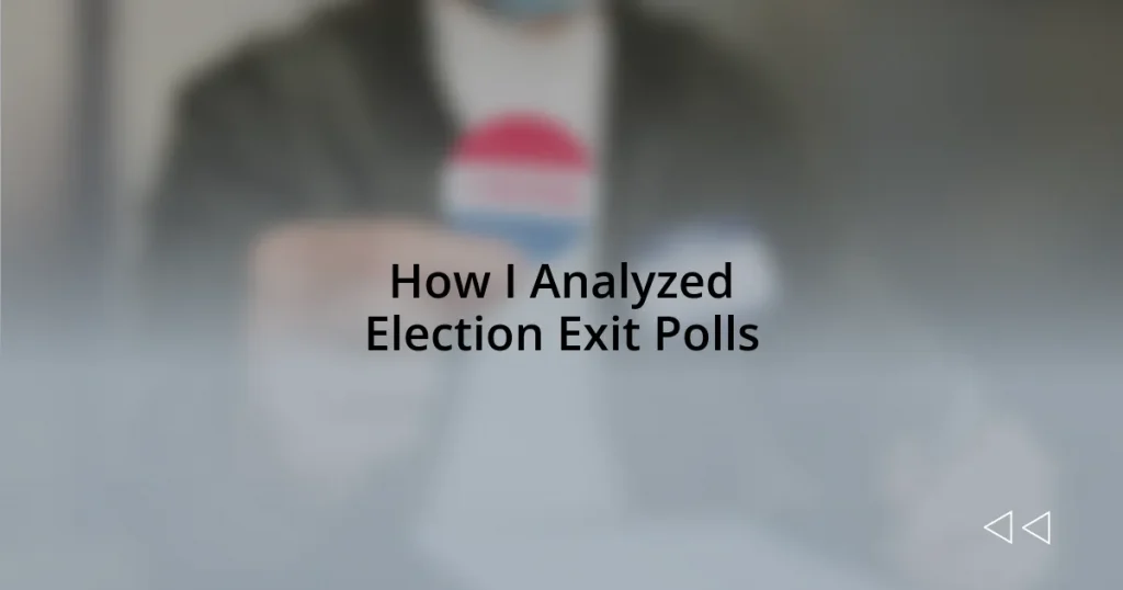 How I Analyzed Election Exit Polls