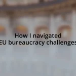 How I navigated EU bureaucracy challenges