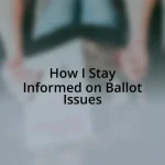 How I Stay Informed on Ballot Issues