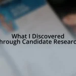 What I Discovered Through Candidate Research