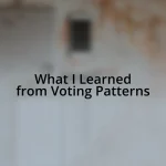 What I Learned from Voting Patterns